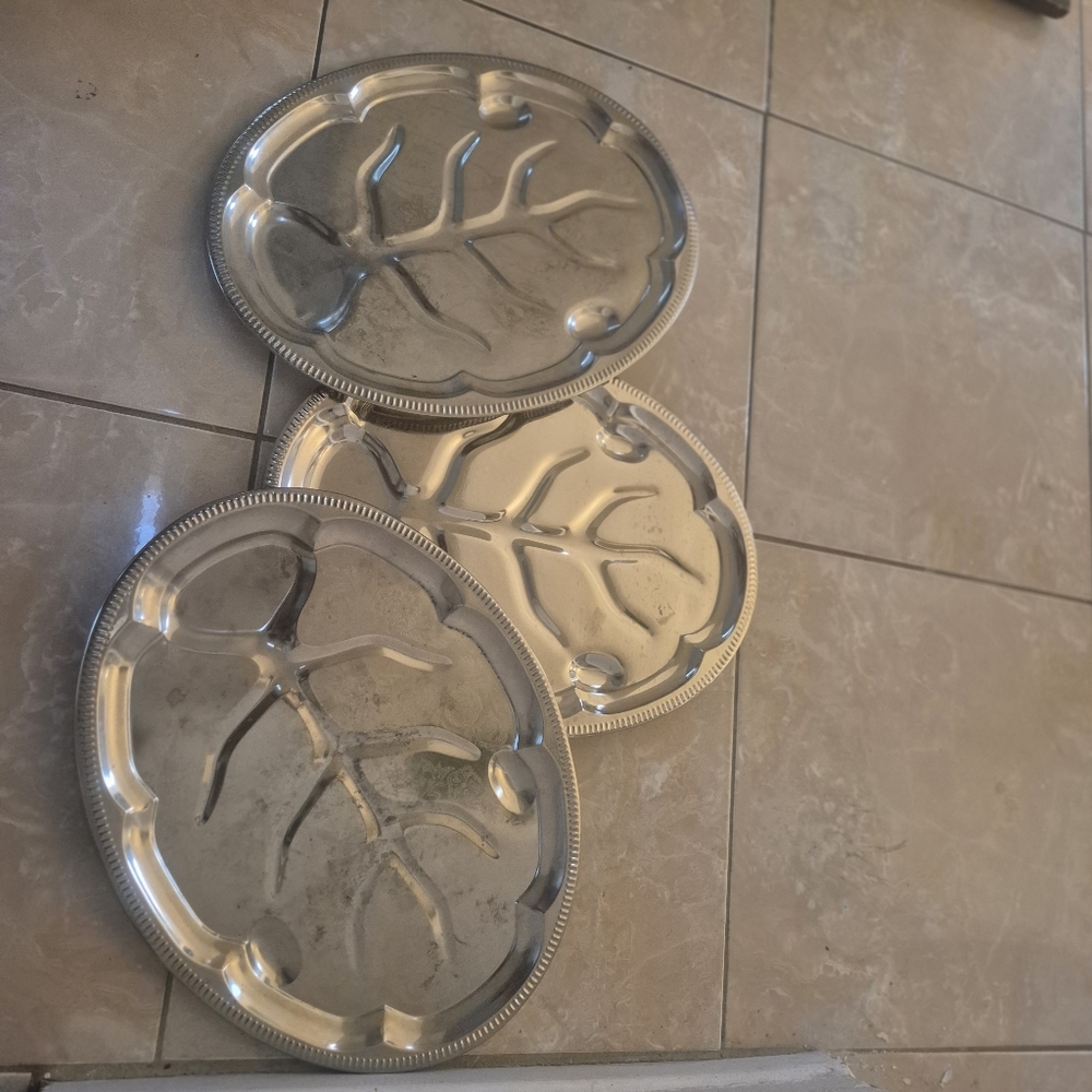 Meat Platter Silver Plated (2) Commercial Quality Restaurant Caterers